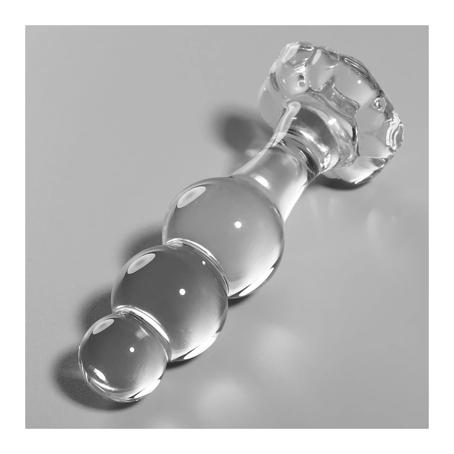NEBULA SERIES BY IBIZA - MODELLO 1 PLUG ANALE VETRO BOROSILICATO 10,7 X 3 CM ROSA